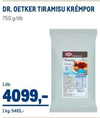 Metro DR OETKER TIRAMISU KRÉMPOR 750 g ajánlat