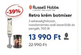 Russell Hobbs Retro krém botmixer 1 db