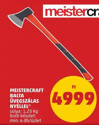 PENNY MEISTERCRAFT BALTA ÜVEGSZÁLAS NYÉLLEL 6 db ajánlat