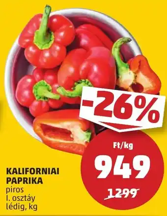 PENNY KALIFORNIAI PAPRIKA 1 kg ajánlat