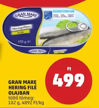 PENNY GRAN MARE HERING FILÉ OLAJBAN 102 g ajánlat