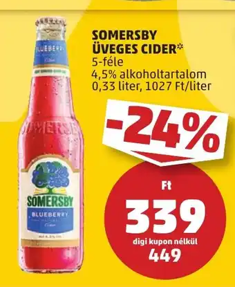 PENNY SOMERSBY ÜVEGES CIDER 0,33 l ajánlat
