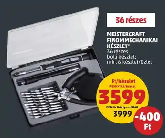 PENNY MEISTERCRAFT FINOMMECHANIKAI KÉSZLET 36 részes ajánlat