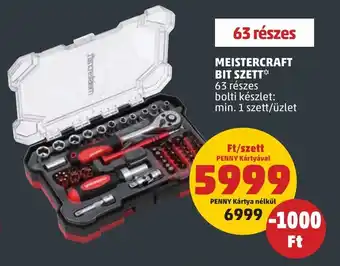 PENNY MEISTERCRAFT BIT SZETT 63 részes ajánlat