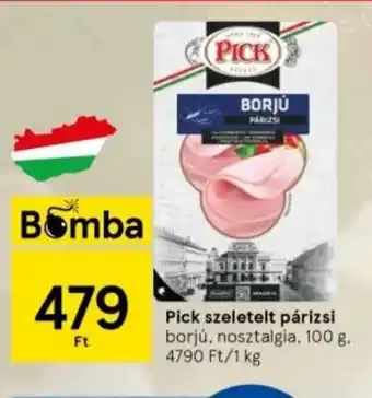 Tesco Pick szeletelt párizsi 100 g ajánlat