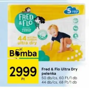 Tesco Fred & Flo Ultra Dry pelenka 50 / 44 db ajánlat