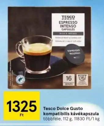 Tesco Tesco Dolce Gusto kompatibilis kávékapszula 112 g ajánlat