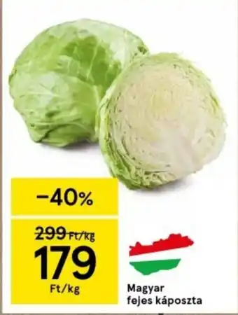 Tesco Magyar fejes káposzta 1 kg ajánlat