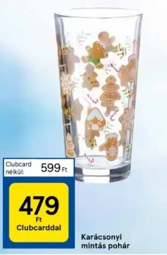 Tesco Karácsonyi mintás pohár 1 db ajánlat