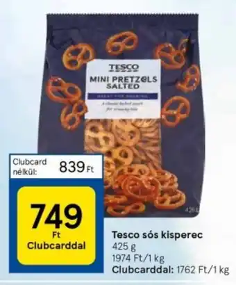 Tesco Tesco sós kisperec 425 g ajánlat