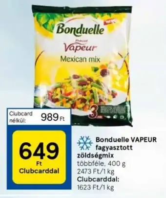 Tesco Bonduelle VAPEUR fagyasztott zöldségmix 400 g ajánlat