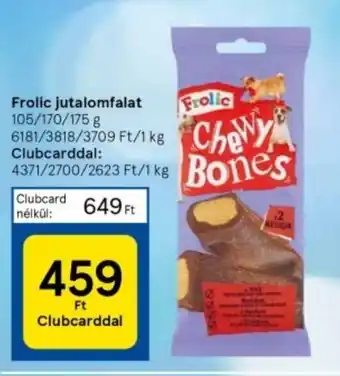 Tesco Frolic jutalomfalat 105 - 175 g ajánlat