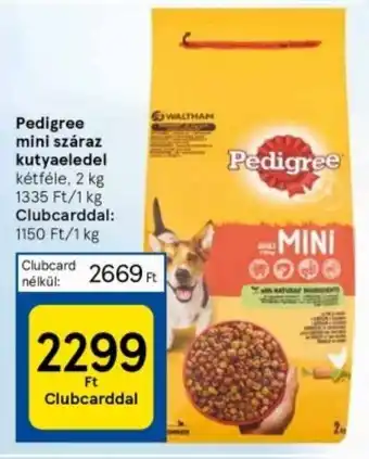 Tesco Pedigree mini száraz kutyaeledel 2 kg ajánlat