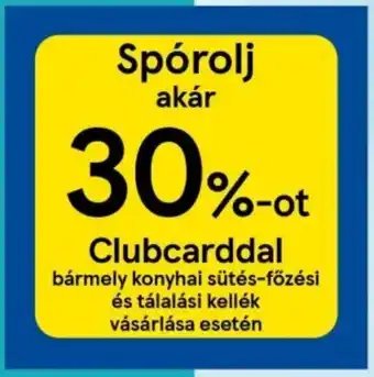 Tesco bármely konyhai sütés-főzési és tálalási kellék vásárlása esetén ajánlat