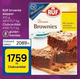 Tesco RUF brownie alappor 420 g ajánlat