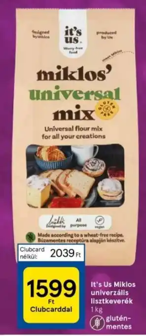 It's Us Miklos univerzális lisztkeverék 1 kg