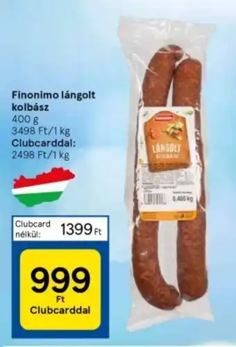 Tesco Finonimo lángolt kolbász 400 g ajánlat