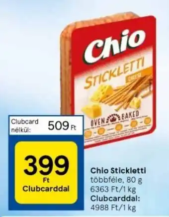 Tesco Chio Stickletti 80 g ajánlat