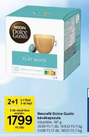 Tesco Nescafé Dolce Gusto kávékapszula 187 g ajánlat