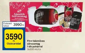 First kézműves sörcsomag 1 db pohárral 3 x 330 ml