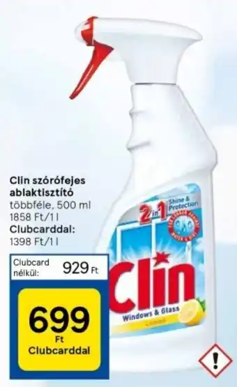 Tesco Clin szórófejes ablaktisztító 500 ml ajánlat