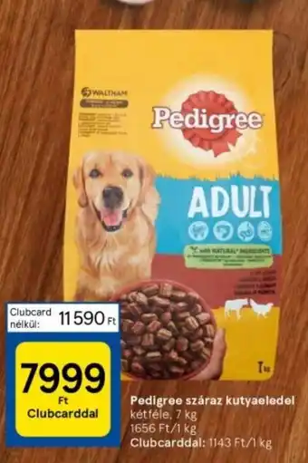 Tesco Pedigree száraz kutyaeledel 7 kg ajánlat