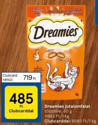 Tesco Dreamies jutalomfalat 60 g ajánlat