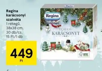 Tesco Regina karácsonyi szalvéta 30 db ajánlat