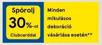 Tesco Minden mikulásos dekoráció vásárlása esetén ajánlat