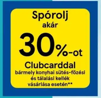 Tesco bármely konyhai sütés-főzési és tálalási kellék vásárlása esetén ajánlat