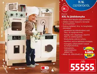 Lidl Playtive XXL fa játékkonyha 1 db ajánlat