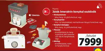 Lidl Playtive Játék interaktív konyhai eszközök 1 készlet ajánlat