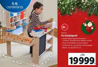 Lidl Playtive Fa kínálópult 1 db ajánlat