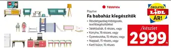 Lidl Playtive Fa babaház kiegészítők 1 készlet ajánlat