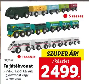 Lidl Playtive Fa játékvonat 1 készlet ajánlat