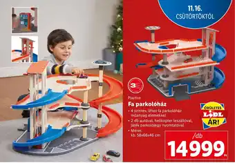 Lidl Playtive Fa parkolóház 1 db ajánlat