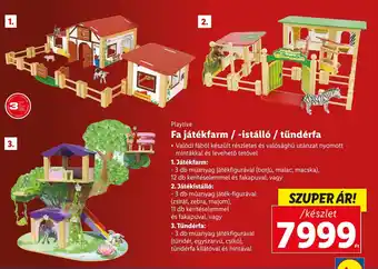 Lidl Playtive Fa játékfarm / -istálló / tündérfa 1 készlet ajánlat