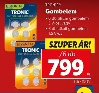 Lidl TRONIC Gombelem 6 db ajánlat