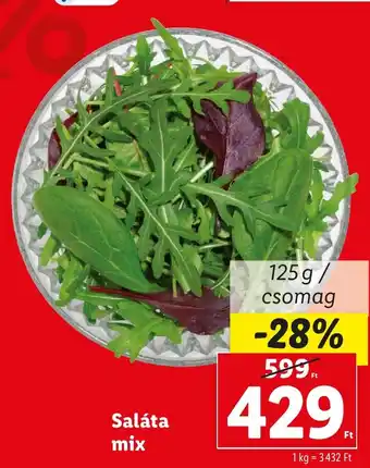 Lidl Saláta mix 125 g ajánlat