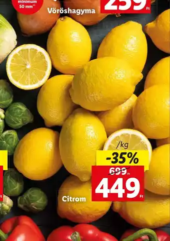 Lidl Citrom 1 kg ajánlat