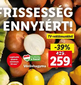 Lidl Vöröshagyma 1 kg ajánlat