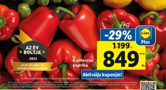 Lidl Kaliforniai paprika 1 kg ajánlat