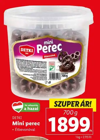 Lidl DETKI Mini perec 700 g ajánlat