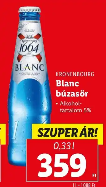 Lidl KRONENBOURG Blanc búzasör 0,33 l ajánlat
