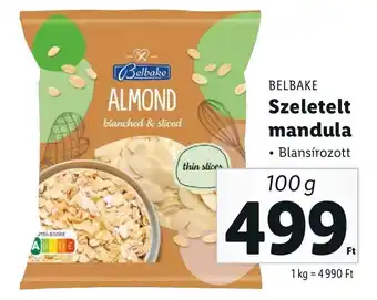 Lidl BELBAKE Szeletelt mandula 100 g ajánlat