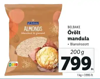 Lidl BELBAKE Őrölt mandula 200 g ajánlat