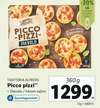 Lidl TRATTORIA ALFREDO Picco pizzi 360 g ajánlat