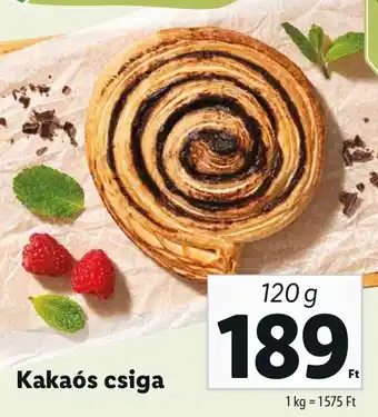 Lidl Kakaós csiga 120 g ajánlat
