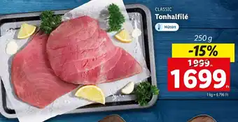Lidl CLASSIC Tonhalfilé 250 g ajánlat