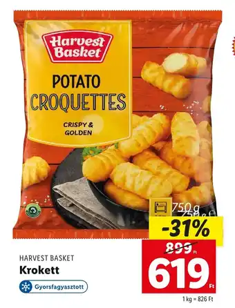 Lidl HARVEST BASKET Krokett 750 g ajánlat